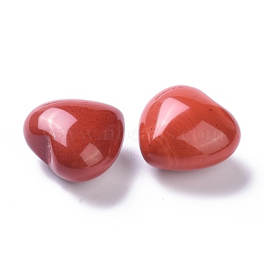 Natural Red Jasper Heart Love Stone(G-F708-01)-3