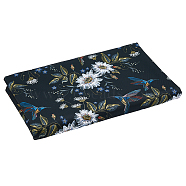 Flower Polyester Fabric, Garment Accessories, Water Repellency, Colorful, 147.5x0.04cm(DIY-WH0410-98)