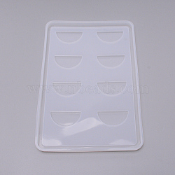 Eyelash Tray DIY Silicone Molds, Resin Casting Molds, For UV Resin, Epoxy Resin Craft Making, White, 235x150x10mm, Inner Diameter: 24x46mm(DIY-WH0183-35)