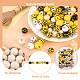 Kit d'ornements boisés d'abeille DIY Kissitty(DIY-KS0001-28)-4