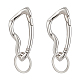 2Pcs Alloy Spring Gate Rings(FIND-UN0010-11P)-1