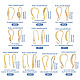 20Pcs 10 Styles Brass Earring Hooks(KK-TA0002-46)-4