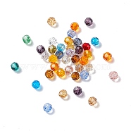 Imitation Austrian Crystal Beads, Grade AAA, K9 Glass, Faceted(32 Facets), Round, Mixed Color, 4mm, Hole: 0.7~0.9mm(SWAR-F021-4mm-M)