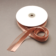 Two-Tone Organza Ribbon with Wire Edge, Sienna, 1 inch(25~26mm), 50yards/roll(45.72m/roll)(ORIB-R020-25mm-4)