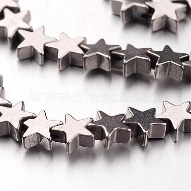6mm Star Non-magnetic Hematite Beads