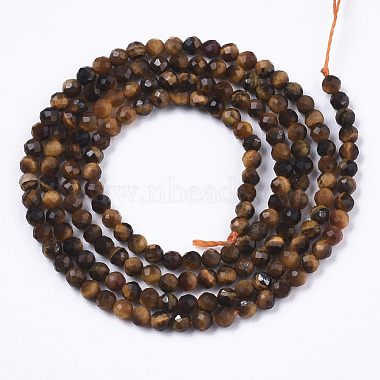 Natural Tiger Eye Beads Strands(G-R462-028)-2