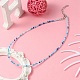Bling Glass Beaded Necklace for Women(NJEW-PH01492-01)-5