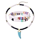 Stretch Bracelets and Pendant Necklace Jewelry Sets(SJEW-SZ0001-002)-1