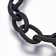 1Strand Black Tone Handmade Silk Cable Chains Loop(X-NFS037-01)-2
