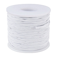 Core Spun Elastic Cord, White, 1.5mm, 70m/roll(EC-WH0004-1.5mm-B02)
