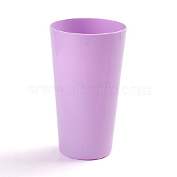 Polypropylene(PP) Cups, Blank Reusable Drink Tumblers, for DIY Projects or BBQ Picnics, Purple, 8.55x14.95cm(KY-WH0020-57D)