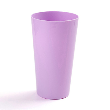 Polypropylene(PP) Cups, Blank Reusable Drink Tumblers, for DIY Projects or BBQ Picnics, Purple, 8.55x14.95cm
