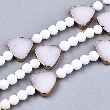 Chapelets de perles en pierre précieuse naturelle et synthétique(G-T131-67)-2