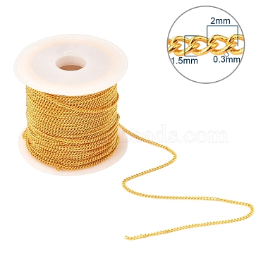 Brass Soldered Curb Chains(CHC-YW0001-02)-3