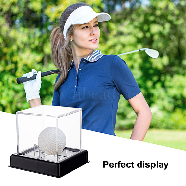 Square Transparent Acrylic Golf Ball Display Case(AJEW-WH0323-05A)-6