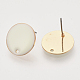 Accessoires de clous d'oreilles émaillés de fer(IFIN-N003-02D)-2
