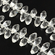 Perles de verre transparent à facettes en forme de goutte(GLAA-R155-6x12-14)-1
