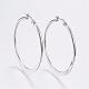 Tarnish Resistant 304 Stainless Steel Big Hoop Earrings(EJEW-F105-19P)-1