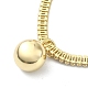 Brass Ball Charm Bracelets(BJEW-F450-02G)-3