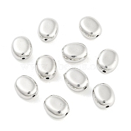 CCB Plastic Beads, Oval, Platinum, 8x7x4mm, Hole: 1mm, about 2500pcs/500g(CCB-S164-42P)