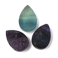 Natural Fluorite Cabochons, Teardrop, 29.5~30x20.5x9.5~11mm(G-K338-40C-04)