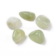 5Pcs Natural New Jade Beads, Tumbled Stone, Vase Filler Gems, No Hole/Undrilled, Nuggets, 20~35x13~23x8~22mm(G-FS0002-09)