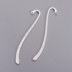 Tibetan Style Alloy Bookmarks, Silver Color Plated, Lead Free and Cadmium Free, 84x4x2mm, Hole: 2mm(X-K08Y3021)