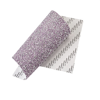 Hot Melting Glass Rhinestone Glue Sheets, Self-Adhesion, for Trimming Cloth Bags and Shoes, Purple, 40x24cm