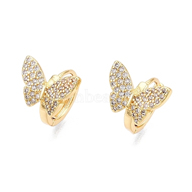 Clear Butterfly Cubic Zirconia Earrings