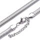 304 Stainless Steel Herringbone Chains Necklaces(X-NJEW-G340-03P)-1