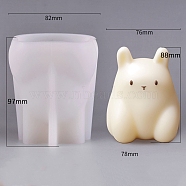 Jelly DIY Food Grade Silicone Mold, Resin Casting Molds, for UV Resin, Epoxy Resin Craft Making, Rabbit, 83x84x95mm, Inner Diameter: 76x77x88mm(PW-WG14946-03)