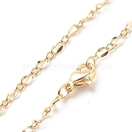 Brass Figaro Chains Necklace for Women, Cadmium Free & Lead Free, Real 18K Gold Plated, 17.52 inch(44.5cm)(NJEW-P265-20G)