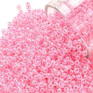 TOHO Round Seed Beads, Japanese Seed Beads, (909) Ceylon Cotton Candy, 11/0, 2.2mm, Hole: 0.8mm, about 1111pcs/bottle, 10g/bottle(SEED-JPTR11-0909)