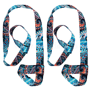 Polyester Yoga Mat Strap, Adjustable Mat Carrier Sling for Carrying, Dark Cyan, 1550x38x1.5mm(AJEW-WH0189-78)
