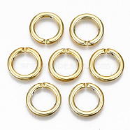 CCB Plastic Linkings Rings, Quick Link Connectors, For Jewelry Cable Chains Making, Ring, Golden, 17x2.5mm, Inner Diameter: 12mm(CCB-N005-004A-01G)