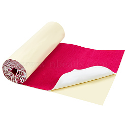 Velvet Fabric, Self-adhesive Fabric, for Garment Accessories, Cerise, 30x0.2cm, 2m/roll(DIY-WH0390-03)