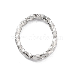 304 Stainless Steel Quick Link Connectors, Twisted Open Linking Rings, Oval, 12x10x1.4mm, Inner Diameter: 8x10mm(STAS-E210-01C-P)