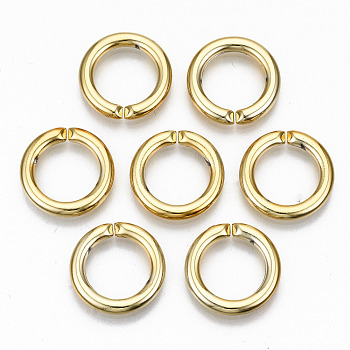 CCB Plastic Linkings Rings, Quick Link Connectors, For Jewelry Cable Chains Making, Ring, Golden, 17x2.5mm, Inner Diameter: 12mm