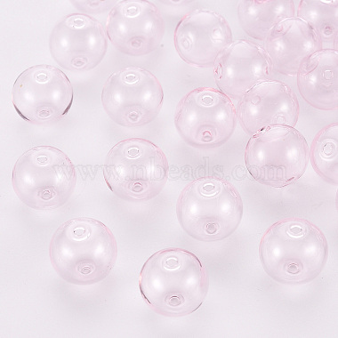 Pink Round Glass Beads