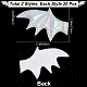 Leather Bat's Left & Right Wing Ornament Accessories(DIY-GF0005-62E)-2