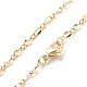 Brass Figaro Chains Necklace for Women(NJEW-P265-20G)-1
