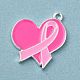Breast Cancer Pink Awareness Ribbon Theme Alloy Enamel Pendants(ENAM-A147-01C)-1