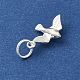 925 Sterling Silver Bird Charms with Jump Rings(FIND-U013-03S)-2