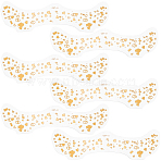 10Pcs Transfer Sticker Proof Removable Temporary Tattoos Stickers, Face Art Paper Stickers, Heart, 4.45x15.1x0.03cm(DIY-SP0003-65A-01)