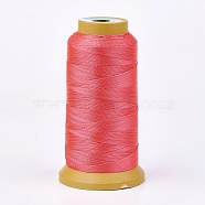 Polyester Thread, for Custom Woven Jewelry Making, Tomato, 0.7mm, about 310m/roll(NWIR-K023-0.7mm-19)