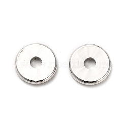 Brass Spacer Beads, Flat Round/Disc, Platinum, 7.5x1mm, Hole: 2mm(KK-F870-02P)