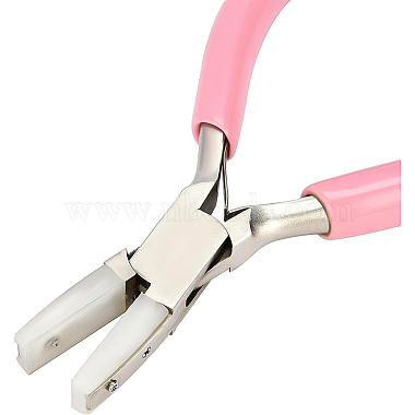 Pink Carbon Steel Flat Nose Pliers