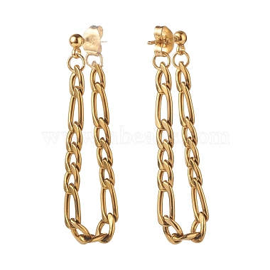 Chain Shape Dangle Stud Earring for Girl Women(EJEW-JE04617)-6