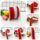 WADORN 10 Yards 2 Styles Red Velvet Ribbon(OCOR-WR0001-38A)-6