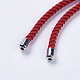 Création de bracelets à cordon torsadé en nylon(MAK-F018-01P-RS)-4
